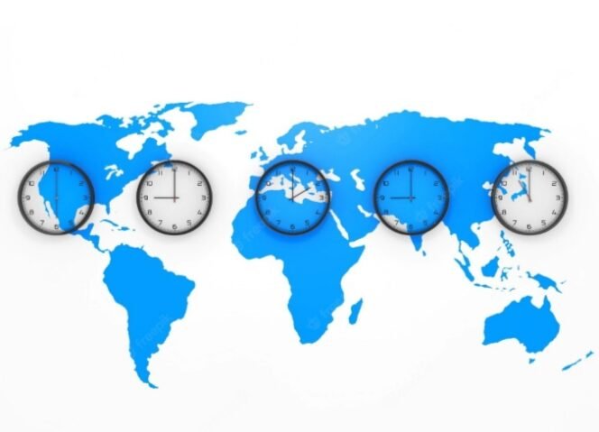 
Ilustrasi Perbedaan Waktu di Bumi. (Dok: Istimewa)