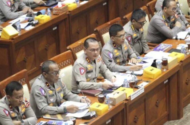 Korlantas Polri: Rapat dengar pendapat bersama Komisi III DPR di Kompleks Parlemen Senayan, Jakarta, Rabu (5/7/2023). (Dok: Istimewa)