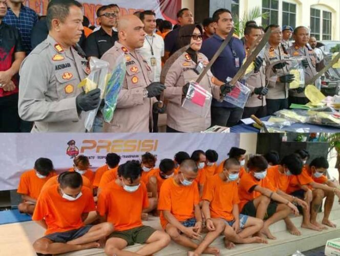 
Press Release Pengungkapan Kasus Tindak Pidana Oleh Jajaran Polres Metro Bekasi. (Dok: Istimewa)