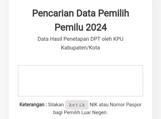 
Cara Cek DPT Online Pemilu 2024 Melalui Handphone. (Dok: Istimewa)