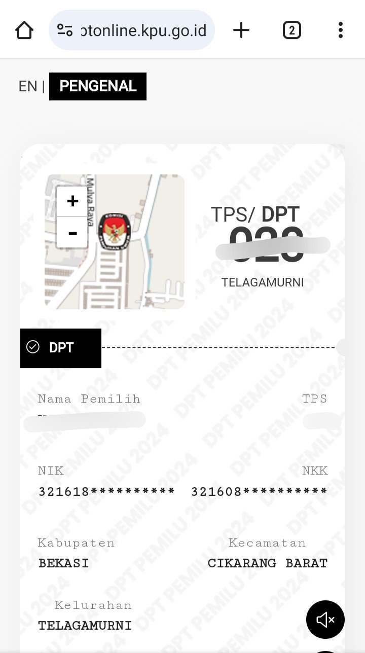 Cek DPT Online Pemilu 2024