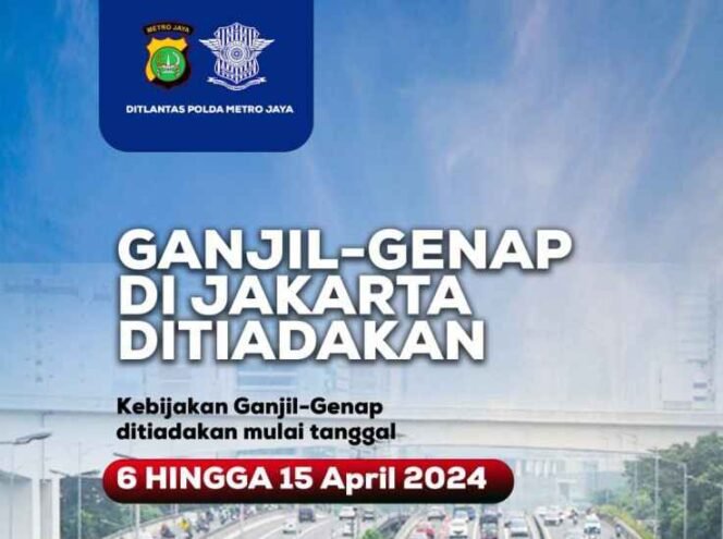 
Jakarta Bebas Ganjil Genap. (Dok: Istimewa)