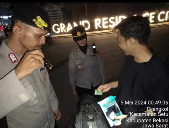 
Giat Operasi Kejahatan Jalanan (OJK) Polsek Setu. (Dok: Istimewa)