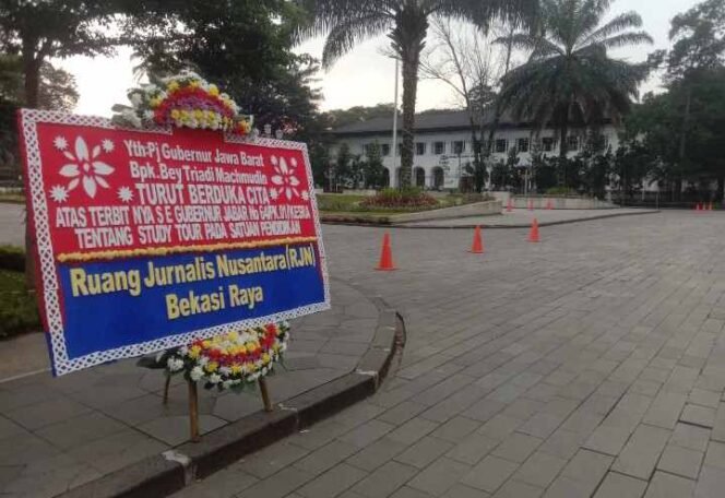 Karangan Bunga RJN untuk PJ Gubernur Jabar. (Dok: Istimewa)