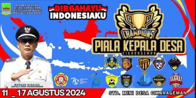 
Turnamen Sepak Bola Desa Cikarageman Piala Kepala Desa. (Dok: Istimewa)