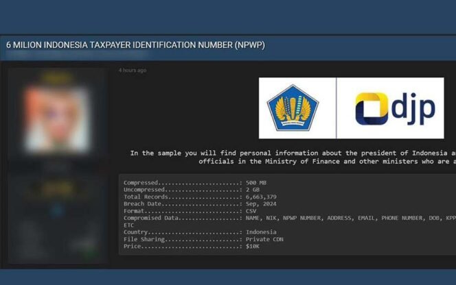 
Ilustrasi: Data NPWP Warga RI Bocor. (Dok: Istimewa)