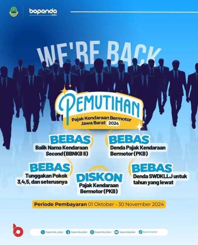 Jadwal Pemutihan Pajak Kendaraan Kabupaten Bekasi. (Dok: Istimewa)