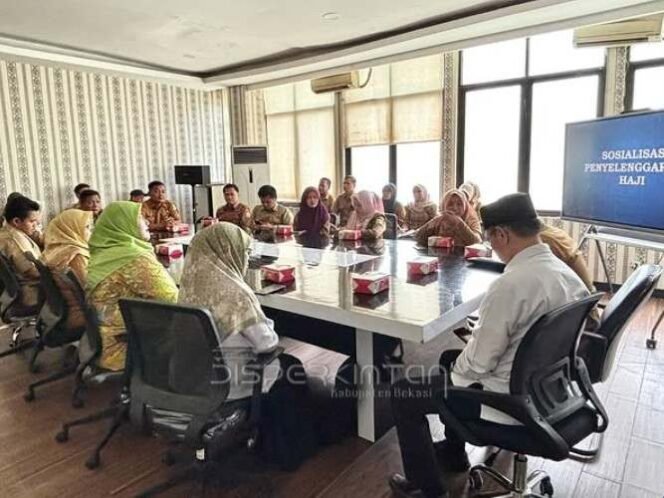 Disperkimtan Kabupaten Bekasi Sosialisasi Penyelenggaraan Haji Pegawai Dinas. (Dok: Istimewa)
