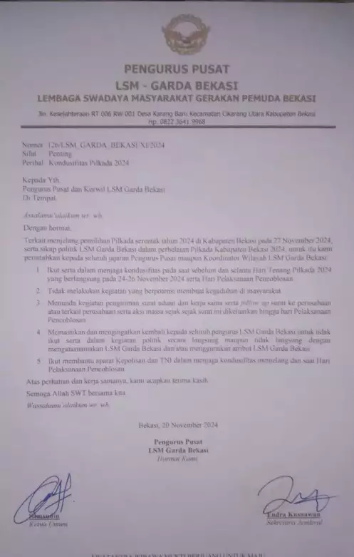 LSM Garda Bekasi