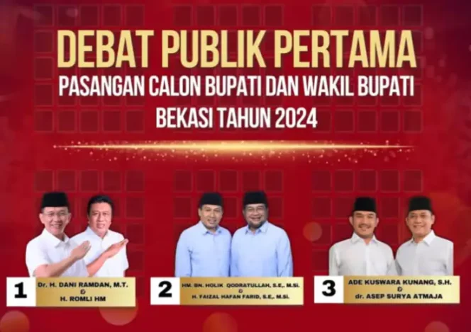 
Debat Publik Perdana Paslon Bupati dan Wakil Bupati Bekasi 2024. (Dok: Istimewa)