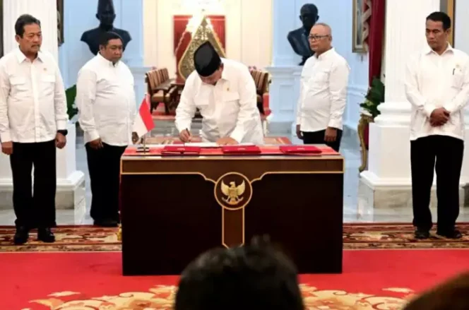 Presiden Prabowo Teken Peraturan Penghapusan Piutang UMKM. (Dok: Istimewa)