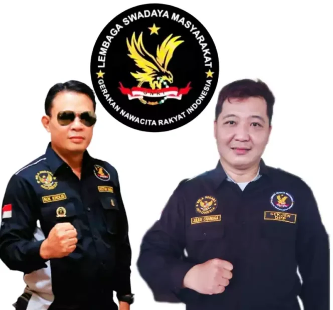 Ketum LSM GNRI, N. Nur Kholis / Sekjen LSM GNRI, Julius Chandra. (Dok: Istimewa)
