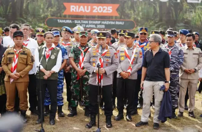 
Kapolri Buka Jambore Karhutla Riau 2025. (Dok: Istimewa)