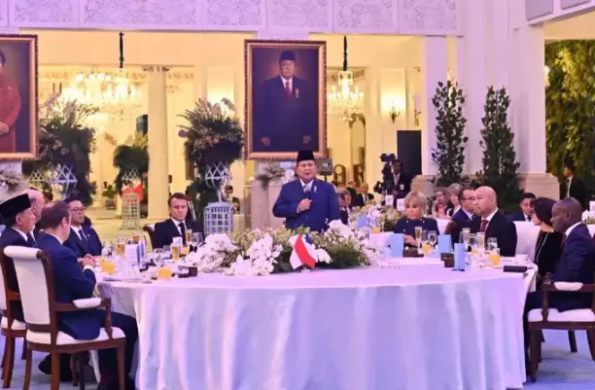 
Kunjungan resmi Presiden Prancis, Emmanuel Macron, di Istana Negara, Jakarta. (Dok: Istimewa)
