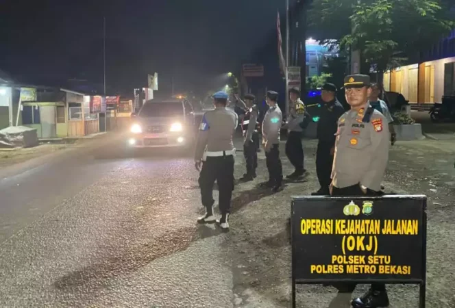 Polsek Setu Gelar Operasi Jalanan dan Patroli Biru di Titik Rawan. (Dok: Istimewa)