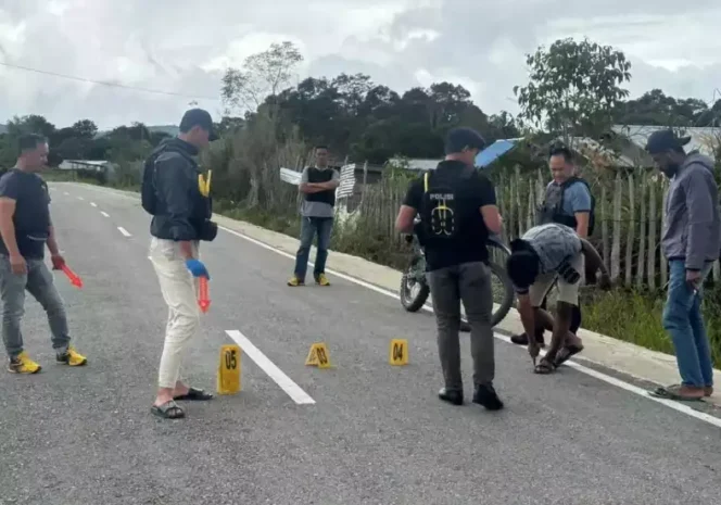 
Penyelidikan Kasus Penganiayaan Tukang Ojek di Waghete II, Papua Tengah. (Dok: Istimewa)