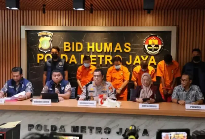 Konferensi Pers Pengungkapan Kasus Penyalahgunaan Data Pribadi. (Dok: Istimewa)