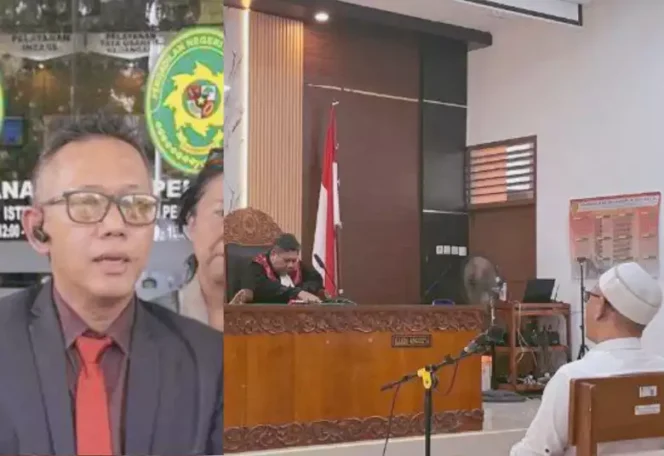 
Eks Penggugat Ijazah Jokowi, Advokat Zaenal Mustofa, di Sidang PN Sukoharjo. (Dok: Istimewa)