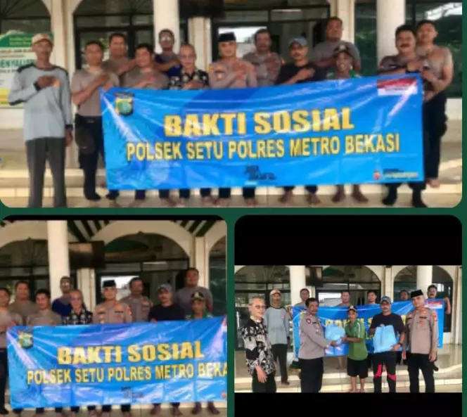 
Bakti Sosial Polsek Setu. (Dok: Istimewa)