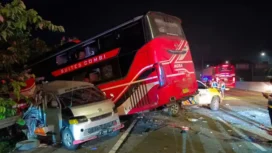 Kecelakaan Beruntun Purwakarta. (Dok: Istimewa)