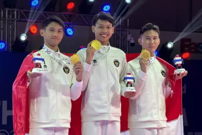 
Taekwondo Indonesia Raih Emas Perdana di SEA Games 2025 Thailand. (Dok: Istimewa/Kemenpora)