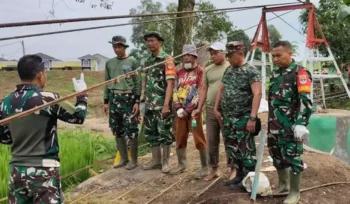 Renovasi Jembatan Gantung Manggala Sungai Cikarang 2. (Dok: Istimewa)