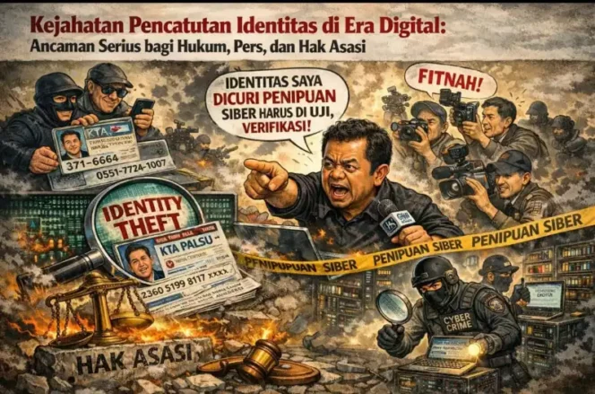 
Ilustrasi: Kejahatan Pencatutan Identitas di Era Digital. (Dok: Istimewa)