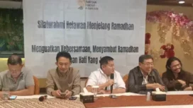 Relawan Prabowo-Gibran dan Jokowi menyelenggarakan kegiatan silaturahmi di Restoran Handayani Prima, Mataraman Jakarta Timur. (Dok: Istimewa)