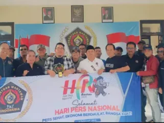 Delegasi PWI Bekasi Raya di HPN Kota Serang. (Dok: Istimewa)