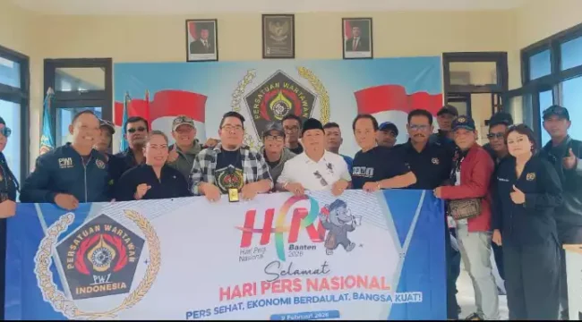 Delegasi PWI Bekasi Raya di HPN Kota Serang. (Dok: Istimewa)