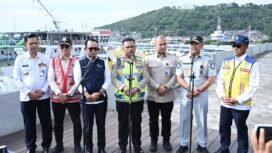 Photo: Muhammad Awaluddin saat tinjauan di Merak-Bakauheni persiapan mudik 2026 (Doc.Ist) 