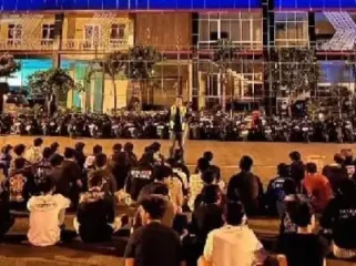 Satlantas Polres Tuban Bubarkan Balap Liar Dini Hari. (Dok: Istimewa)