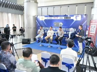 Photo: acara pelepasan Tim Ekspedisi Mudik 2026 yang berlangsung di Gedung Korlantas Polri, Jakarta, (Doc.Ist) 