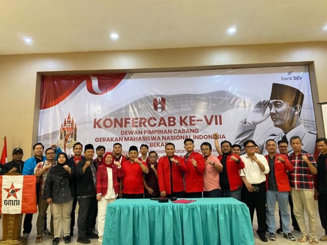
Photo: Konferensi Cabang (Konfercab) ke-VII Dewan Pimpinan Cabang Gerakan Mahasiswa Nasional Indonesia (GMNI) Bekasi 2026( Doc. Ist) 