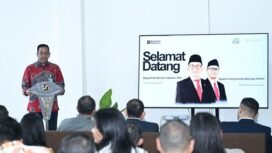 Photo : Direktur utama PT jasa raharja Muhammad Awaluddin saat sambutan di museum gedung tua jakarta (Doc.Ist) 