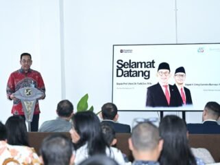 Photo : Direktur utama PT jasa raharja Muhammad Awaluddin saat sambutan di museum gedung tua jakarta (Doc.Ist) 