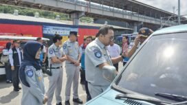 Photo: Direktur Kepatuhan dan Manajemen Risiko, Harwan Muldidarmawan, Jasa Raharja meninjau kesiapan berbagai titik pelayanan di wilayah Banten, Lampung hingga Sumatera Selatan. (Doc.Ist) 