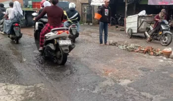 Jalan Rusak di Jalan MT Haryono. (Dok: Istimewa)