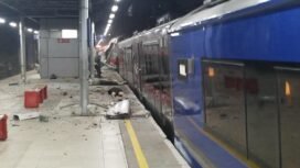 Photo: Pasca Kecelakaan kereta api di stasiun bekasi timur (Doc.Ist) 