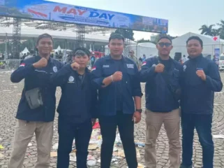 GBIL-SARBUMUSI PT. Logisteed Indonesia Forwarding Karawang Peringati May Day 2026 di Monas. (Dok: Istimewa)