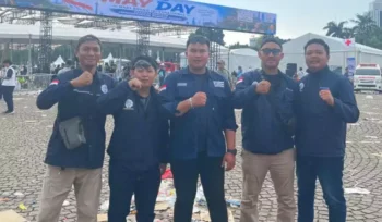 GBIL-SARBUMUSI PT. Logisteed Indonesia Forwarding Karawang Peringati May Day 2026 di Monas. (Dok: Istimewa)