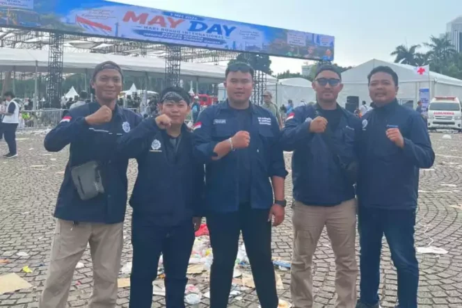
GBIL-SARBUMUSI PT. Logisteed Indonesia Forwarding Karawang Peringati May Day 2026 di Monas. (Dok: Istimewa)