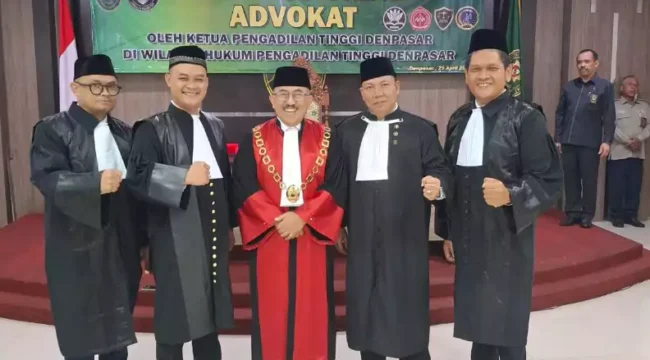 Advokat Peradi Raya di Pengadilan Tinggi Denpasar, Bali. (Dok: Istimewa)