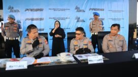 Photo: Kepolisian daerah Metro Bekasi Kota saat giat konferensi pers kasus dugaan pembunuhan berencana dibawa umur (Doc.cam) 