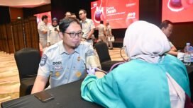 Photo: Jasa Raharja menggelar kegiatan donor darah di Kantor Pusat Jasa Raharja, Jakarta, (Doc.Ist) 