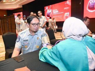 Photo: Jasa Raharja menggelar kegiatan donor darah di Kantor Pusat Jasa Raharja, Jakarta, (Doc.Ist) 