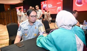 Photo: Jasa Raharja menggelar kegiatan donor darah di Kantor Pusat Jasa Raharja, Jakarta, (Doc.Ist) 