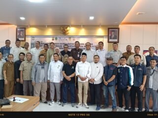 Photo: Kolaborasi penandatanganan kesepakatan bersama Samsat jasa raharja dan Koperasi Merah Putih dan Puskopkar se kabupaten Bekasi (Doc.cam) 