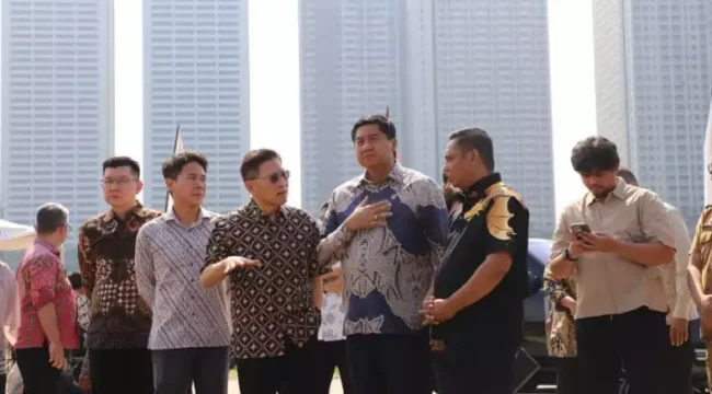 Peninjauan Lokasi Proyek Pembangunan Rusun di Cikarang oleh Kementerian. (Dok: Istimewa)