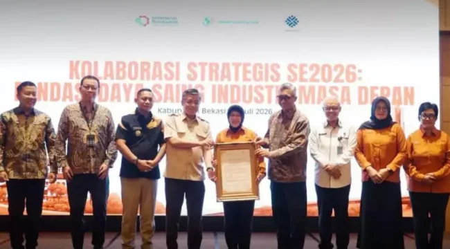 (Plt) Bupati Bekasi, Asep Surya Atmaja, menghadiri High Level Meeting (HLM) Lintas Kementerian. (Dok: Istimewa)
